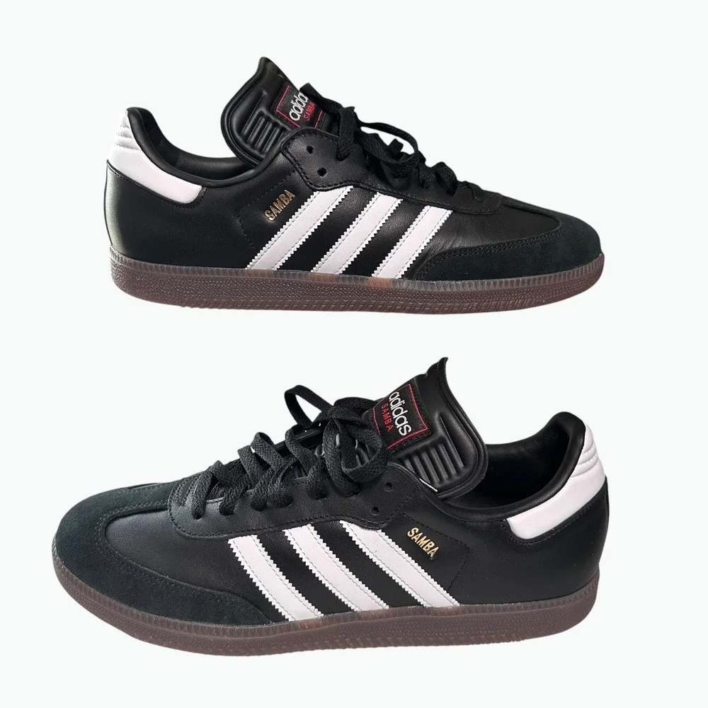 Adidas Samba Shoes Mens 11.5 Black White Gum Sole Indoor Soccer IH6000